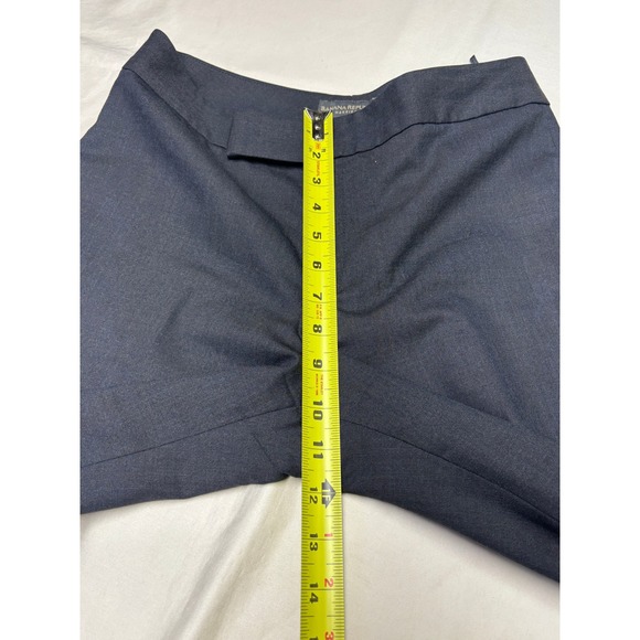 Banana Republic Harrison Trousers Womens 6 W30 L33 Gray Wool Blend Italy Wide - Picture 9 of 12